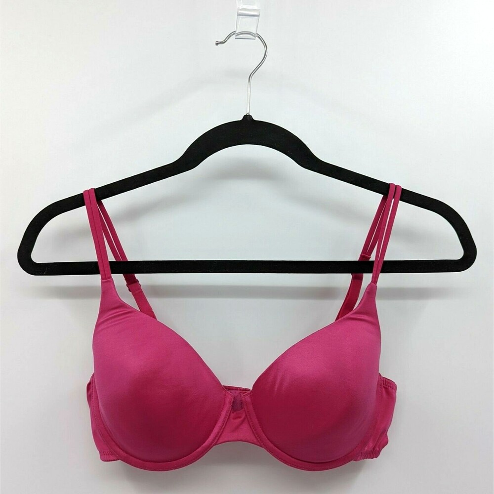 Victoria's Secret Bra Women’s 36B Hot Pink Lined Demi Very Sexy
